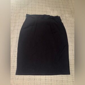 Black pencil skirt